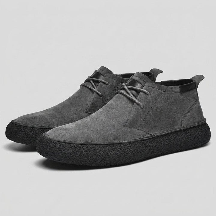 Milo | Mid-Top Loafers for Men, Suede-Like Surface, Textured Sole