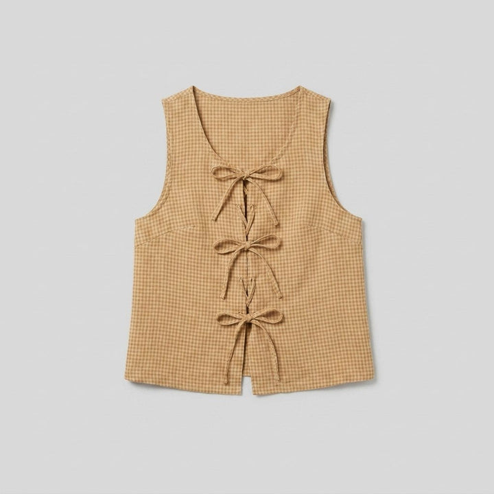 Mira Women's Blouse | Linen, Tailored Fit, Bow Tie Detail