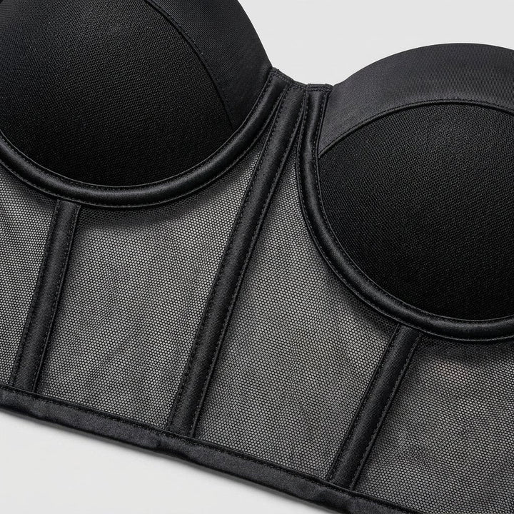 Mira | Bustier Top Mesh Underwire Design, Form-Fitting Silhouette