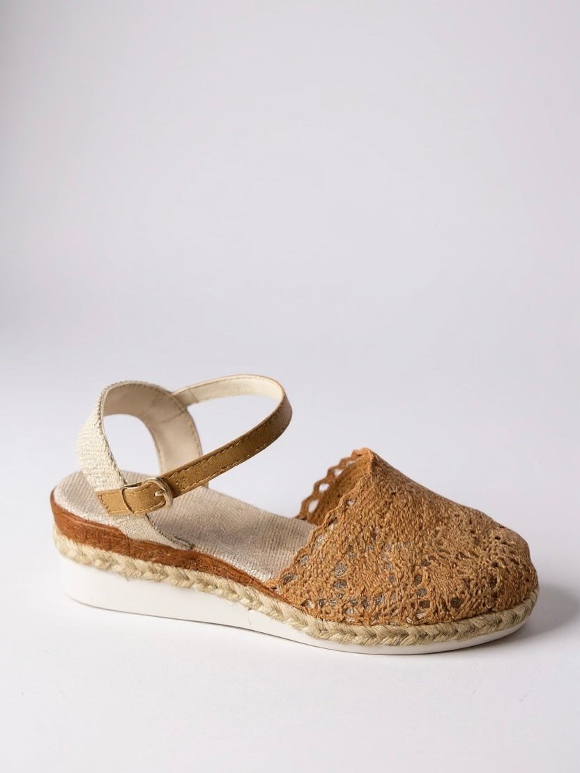Mira espadrille wedge sandals brown
