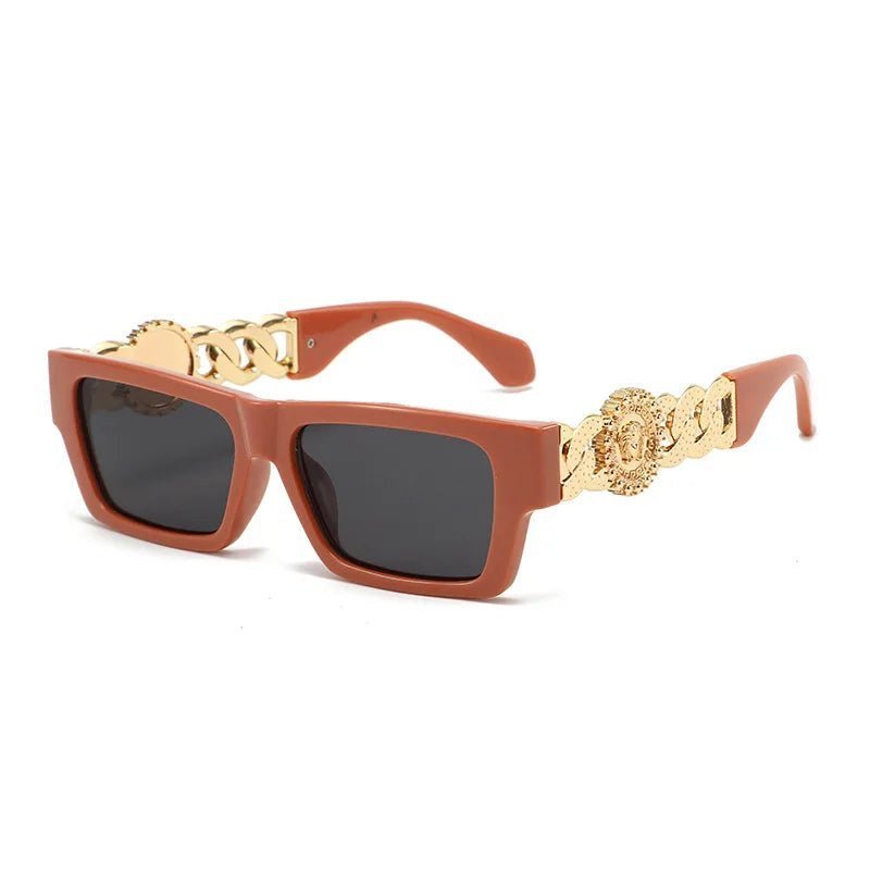 Mona square sunglasses brown frame