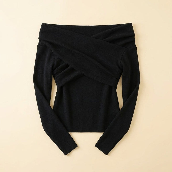 Olea | Women's Top Off Shoulder, Slim Fit Going Out Top