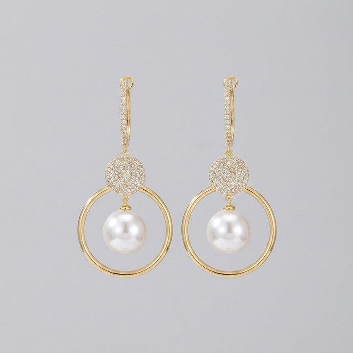 Pearluxe | Pearl and Zirkonia Earrings