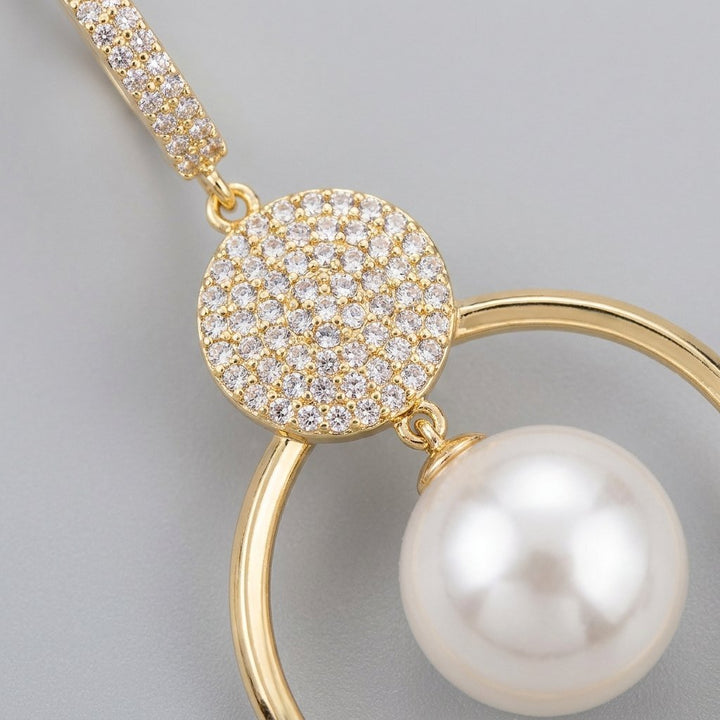 Pearluxe | Pearl and Zirkonia Earrings