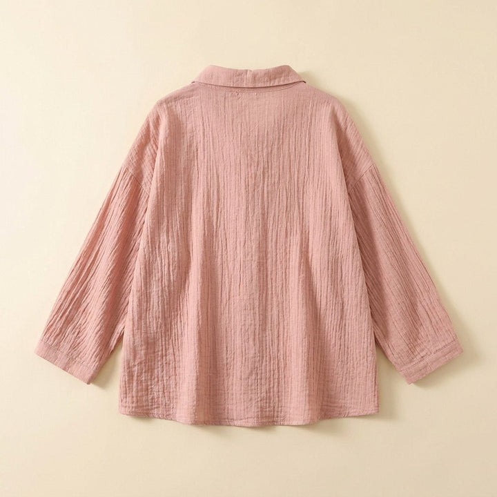 Pinky | Women's Shirt Oversized Cotton, Bracelet Sleeve