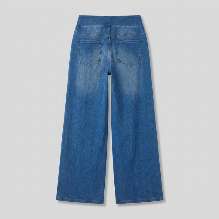 Polo Wide Leg Jeans | High Waisted Stretch Denim, Black