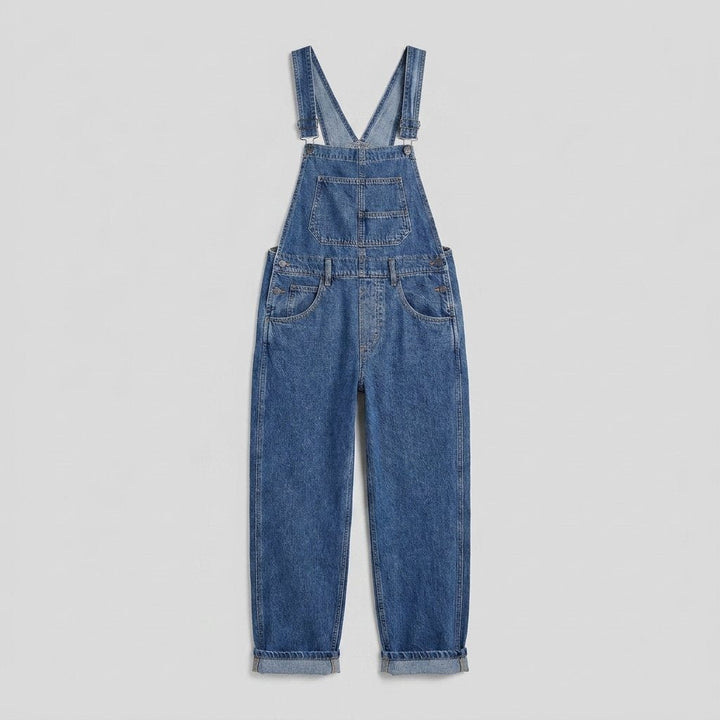 Relaxtic Women's Overalls | Adjustable Cotton Blend, Relaxed Fit, Full-Length