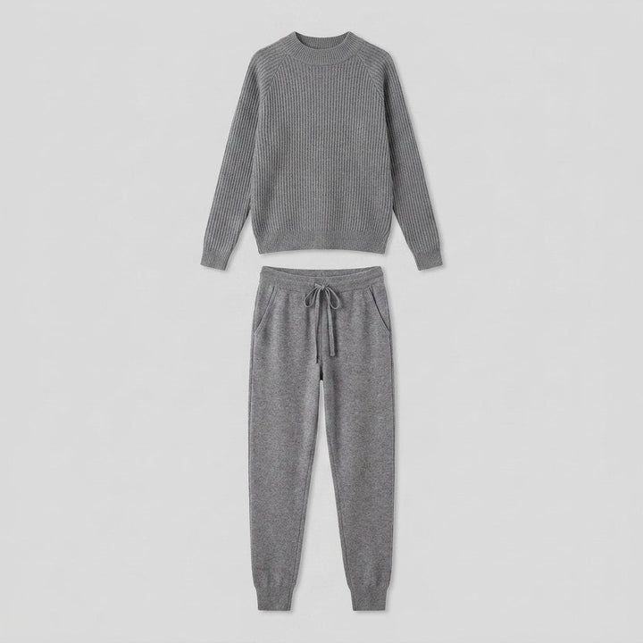 Rina Tracksuit | Ribbed Knit, Fitted Silhouette