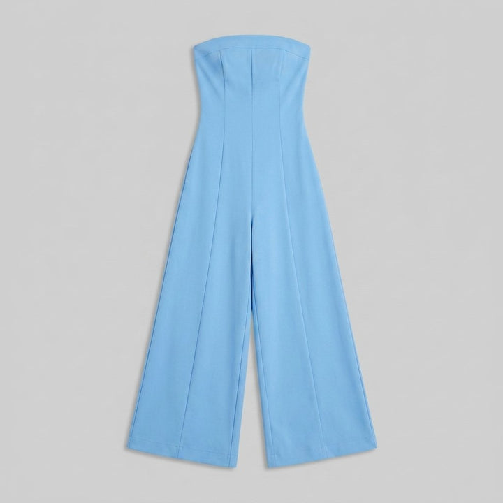 Riviera | Jumpsuit Women Backless Wide-Leg, Elegant Draped Fabric