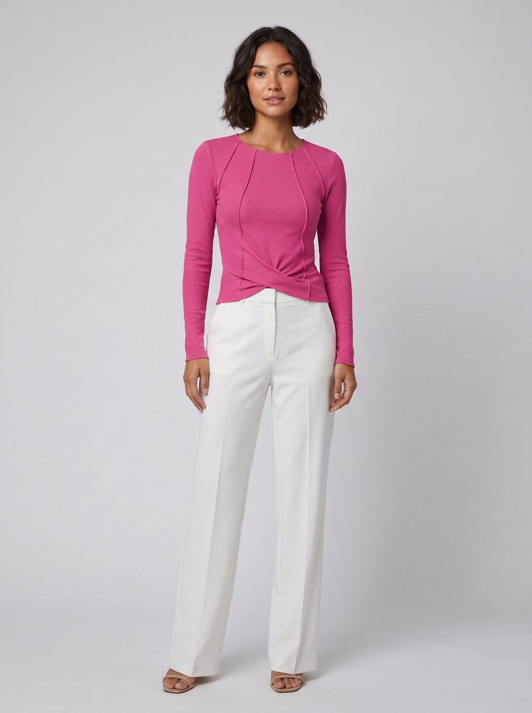 Rosa long sleeve top pink