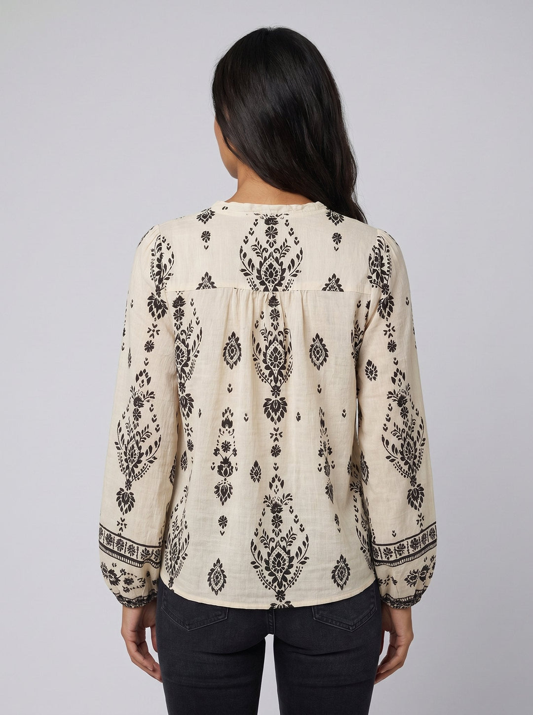 Rosie | Elegant Floral Printed Blouse Long Sleeves