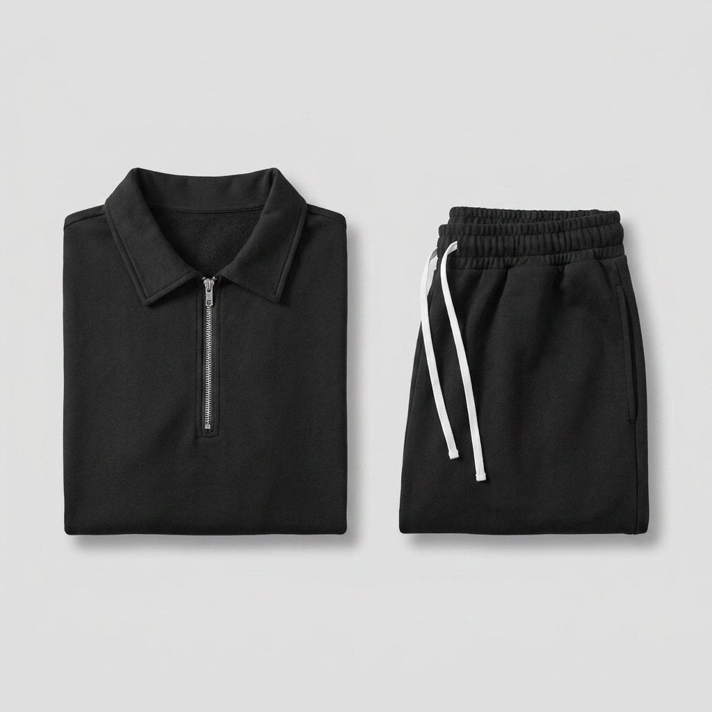 Rover | Lounge Set Relaxed Fit, Smooth Fabric, Zip-Collar
