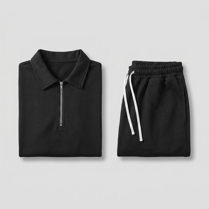 Rover | Lounge Set Relaxed Fit, Smooth Fabric, Zip-Collar