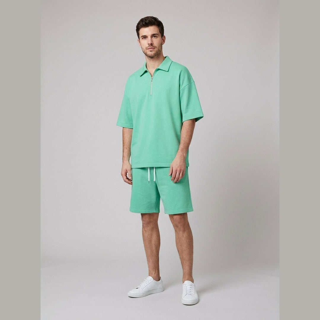 Rover | Lounge Set Relaxed Fit, Smooth Fabric, Zip-Collar
