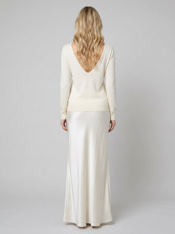 Satin Elegance Midi Dress | Flattering Fit, Includes Matching Sweater