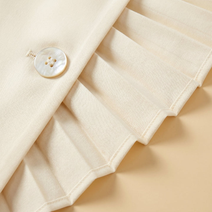 Sera | Matching Set Sleeveless Cropped Top & Pleated Maxi Skirt for Women