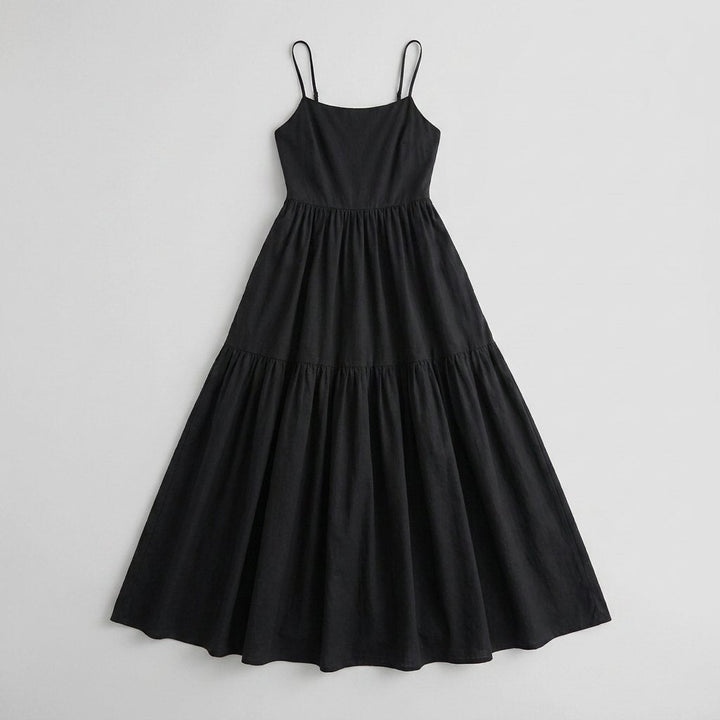 Sola | Maxi Dress Backless, Woven Fabric, Perfect for Summer Weddings