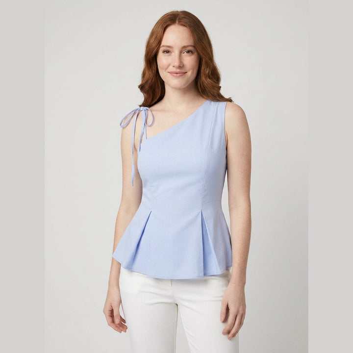 Sola tank top baby blue front