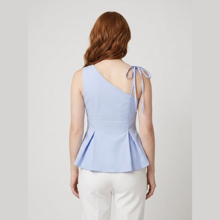 Sola | Tank Top Asymmetrical Tie-Up, Soft and Breathable