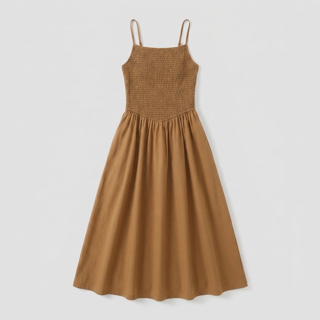Soleil | Women's Dress Flowy A-Line, Spaghetti Strap Summer Dress