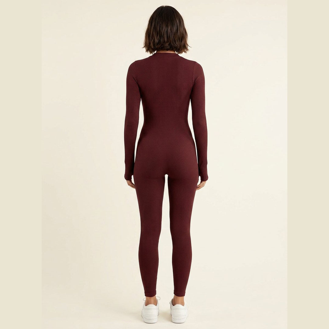 Soleil | Jumpsuit Women Elegant, Body-Con Fit, Thumb Hole Design