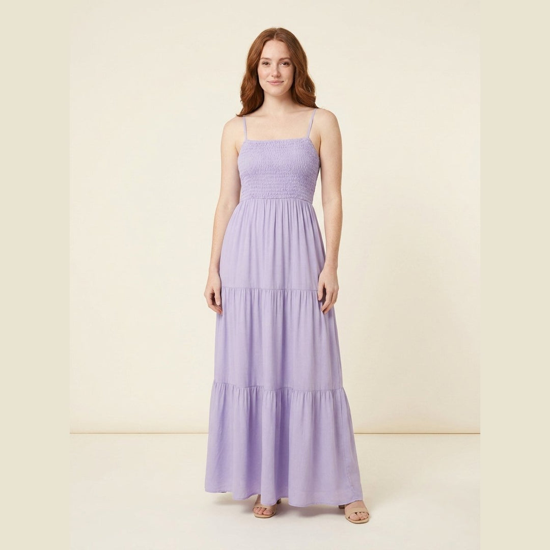 Soleil boho summer dress lilac