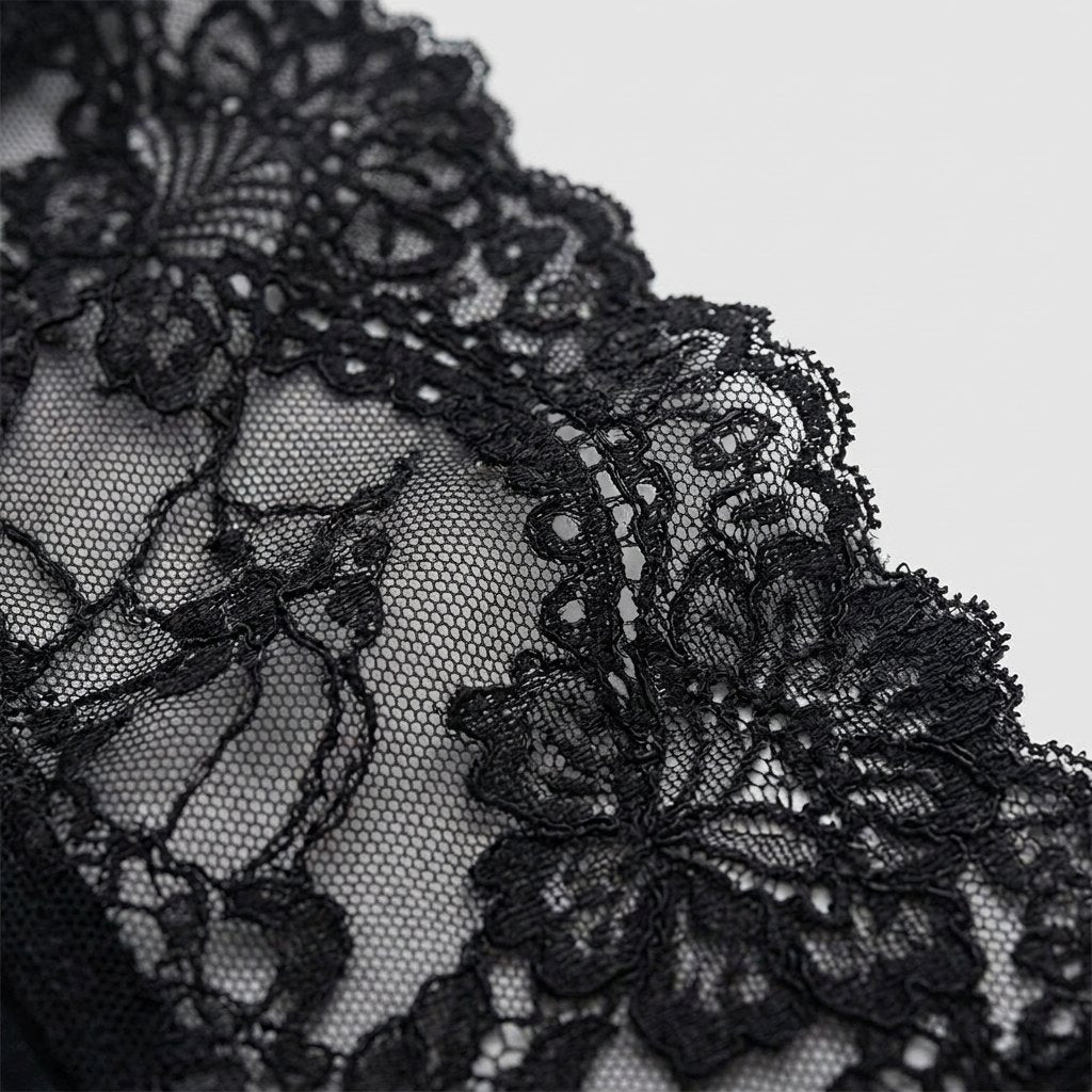 Svelte | Lace Bodysuit Deep V-Neck, Breathable High-Stretch Design