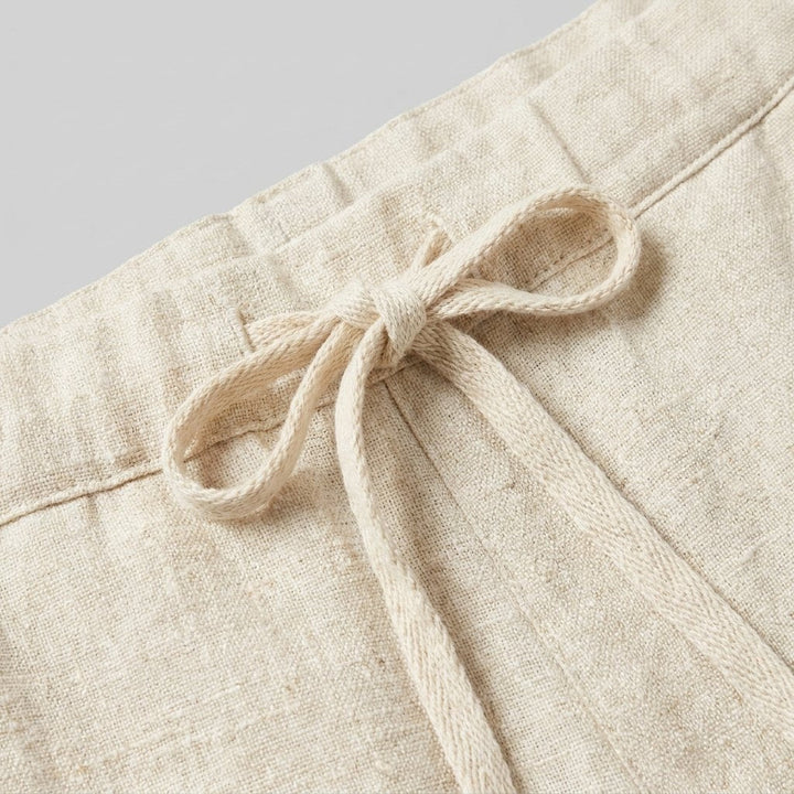 Talia Capri Pants | Linen, Loose Fit, Cropped Tapered