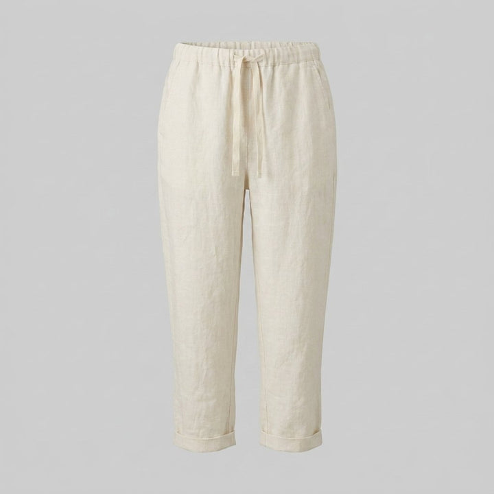 Talia Capri Pants | Linen, Loose Fit, Cropped Tapered