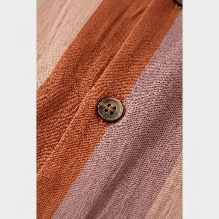 Talon | Vintage Camp Collar Shirt Lightweight Polyester, Tall Fit, Short Sleeve