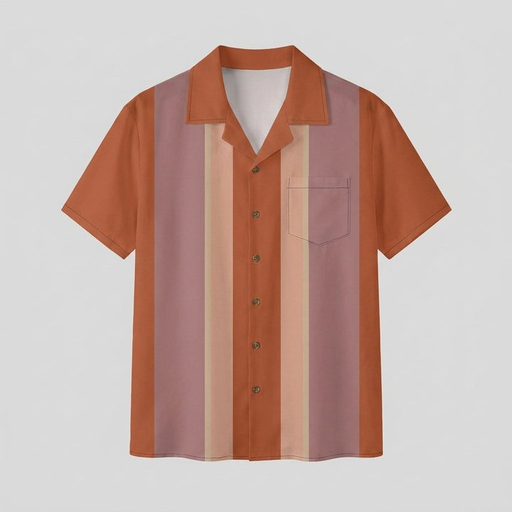 Talon | Vintage Camp Collar Shirt Lightweight Polyester, Tall Fit, Short Sleeve