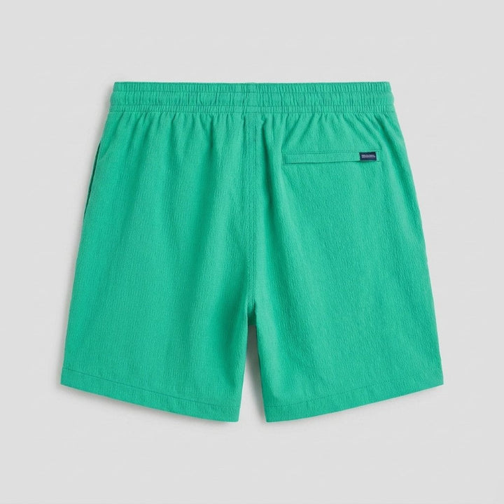 Talon Mens Swim Trunks | Textured Fabric, 7-Inch Length, Green