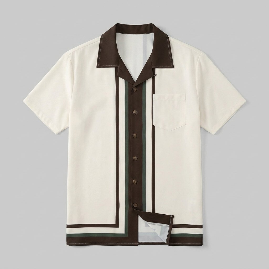 Tango | Men's Shirt Tall Fit, Lightweight Polyester, Camp Collar