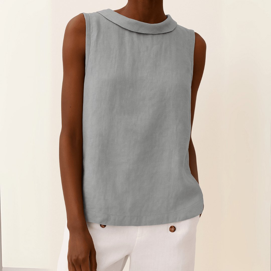 Tara | Women's Sleeveless Top Soft Fabric, Turtleneck Design
