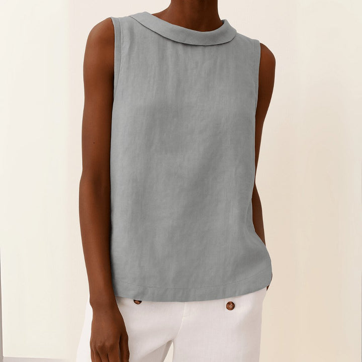 Tara | Women's Sleeveless Top Soft Fabric, Turtleneck Design