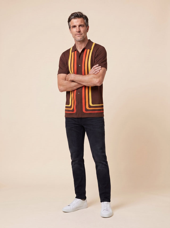 Teddy | Retro Shirt Cotton, Short Sleeves, Relaxed Fit