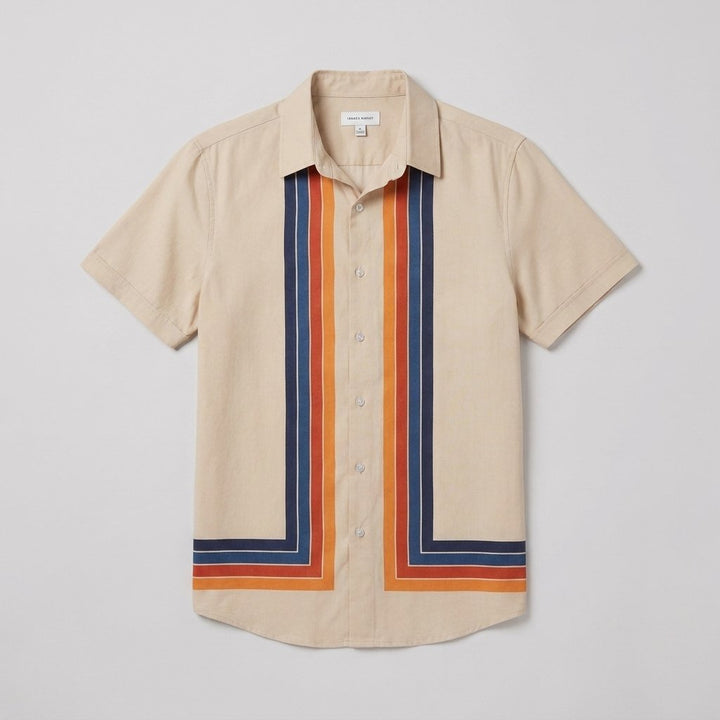 Teddy | Retro Shirt Cotton, Short Sleeves, Relaxed Fit