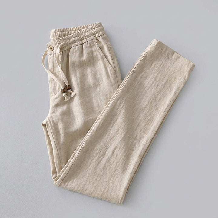 Teddy | Women's Pants Lightweight Linen Blend, Elastic Waist