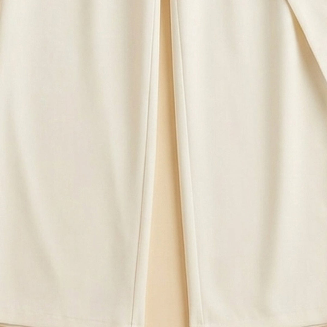 Tina | Asymmetrical Pants Tie Front, Straight Leg