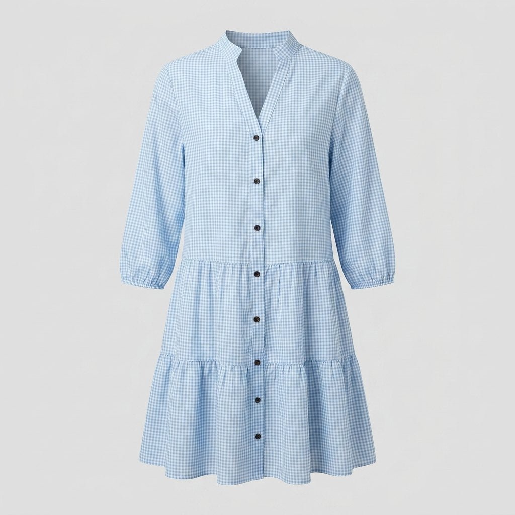 Tula Checkered Dress | Lightweight, Flowing Summer Dress for Women