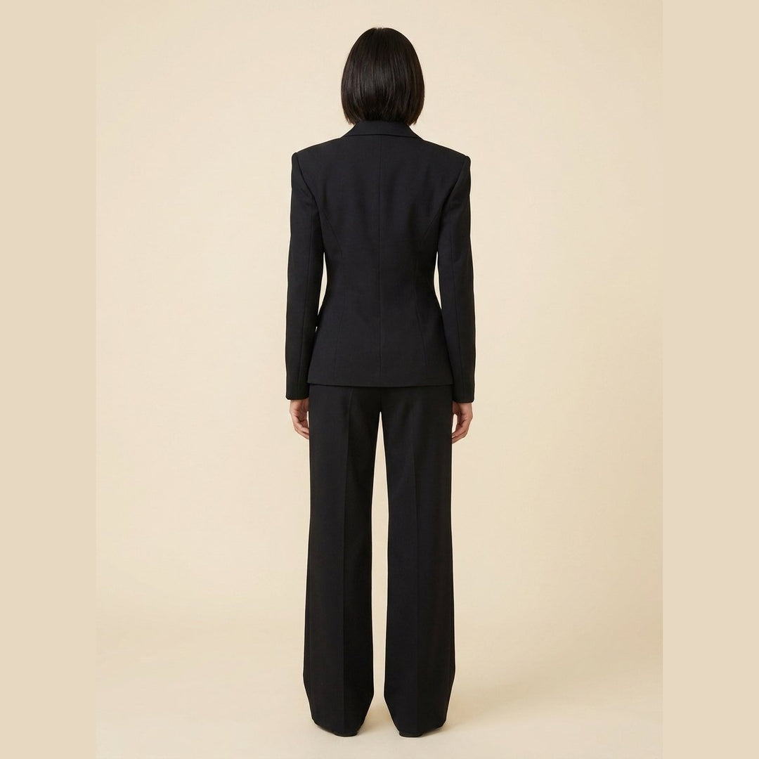Wanda | Women's Suit Tailored Blazer, Wide-Leg Trousers
