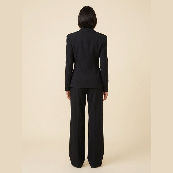 Wanda | Women's Suit Tailored Blazer, Wide-Leg Trousers