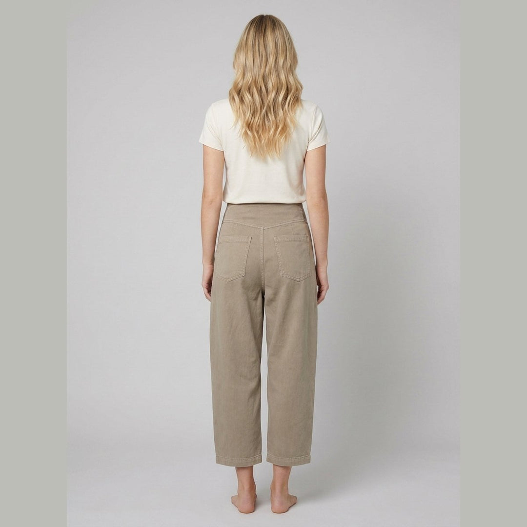 Wander | Wide Leg Pants Women  Cotton-Linen Blend, Sculpted Harem-Cut