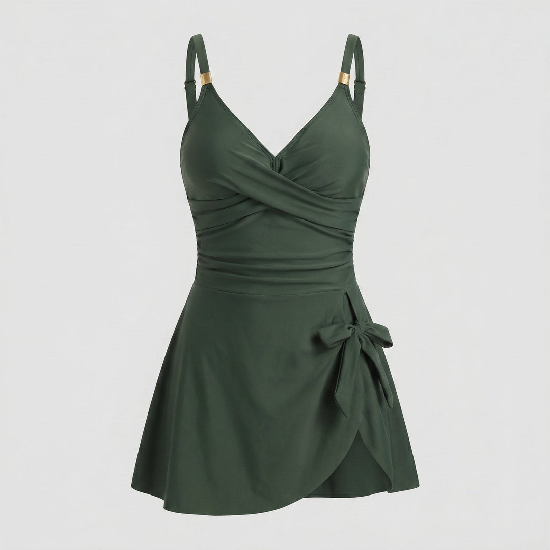 Waves swimdress dark green