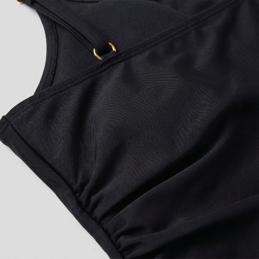 Waves One Piece Swimsuit | Tummy Control, Adjustable Straps, Long Torso Design