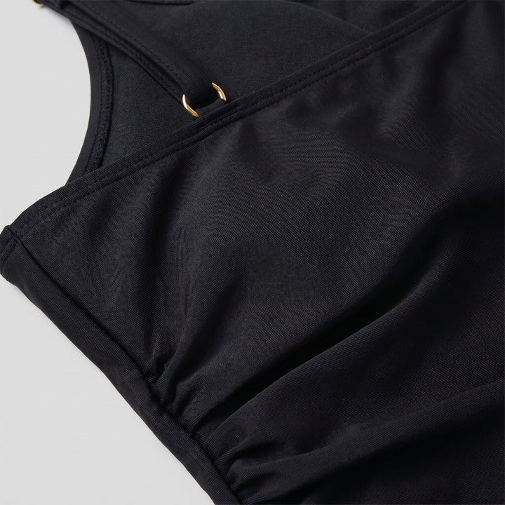 Waves One Piece Swimsuit | Tummy Control, Adjustable Straps, Long Torso Design