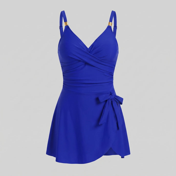 Waves swimdress royal blue