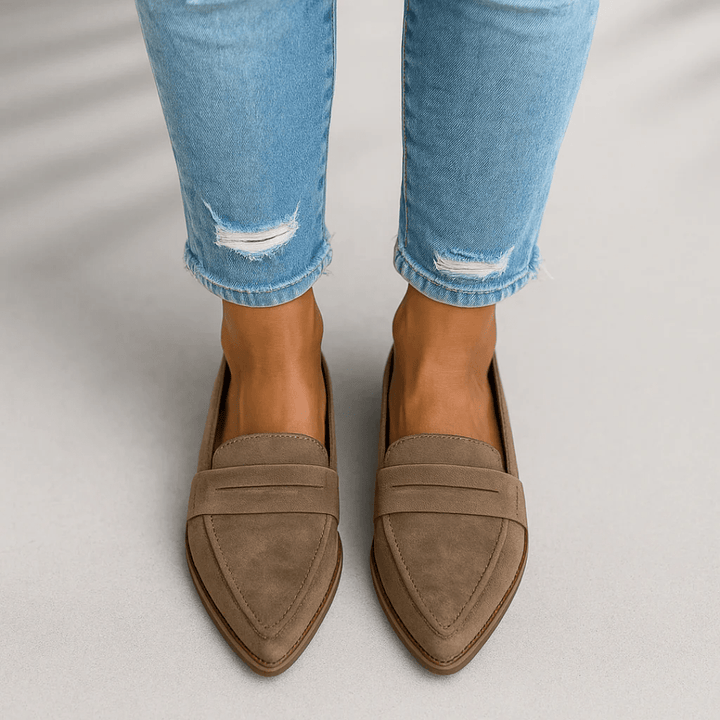 Rosa Loafers for Women | Elegant PU Leather, Orthopedic Comfort